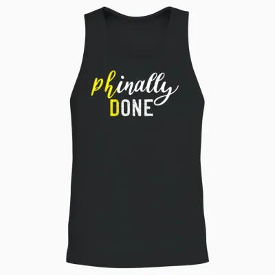 Phd Graduation Quotes Nature Unisex Tank Top - Black