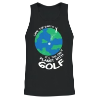 Golf Funny Golfer Unisex Tank Top - Black – 2