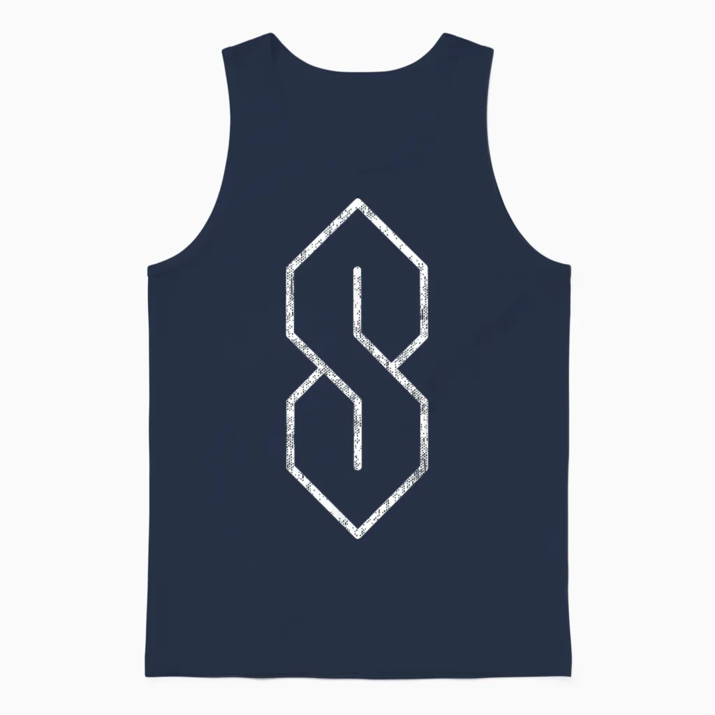 Vintage the Cool S 90s Pop Culture Unisex Tank Top in Navy
