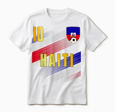 Haiti Flag Haitian Pride Lovers Unisex T-Shirt - White