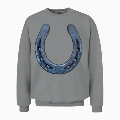 Horse Shoe Unisex Sweatshirt - Sport Grey