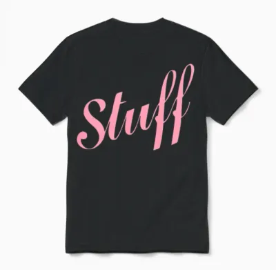 Stuff Unisex T-Shirt - Black