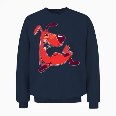 Drunk Dog Unisex Sweatshirt - Navy