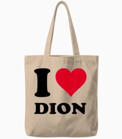 J'aime Dion Tote Bags - Natural