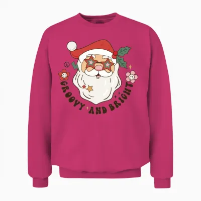 Retro Christmas Unisex Sweatshirt - Heliconia