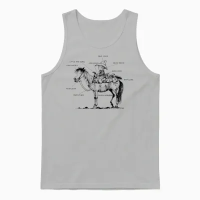 Thelwell Learning Western Riding Unisex Tank Top - Ash