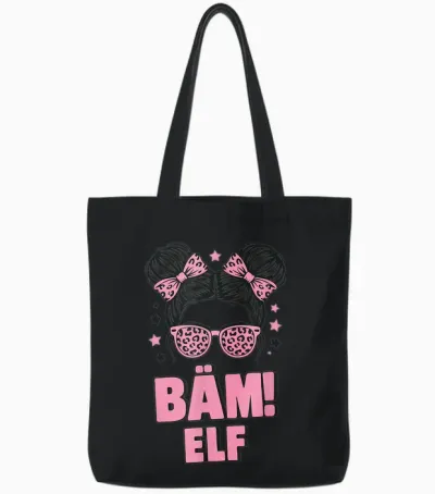 11. Geburtstag Mädchen Messy Bun Bäm! Elf Jahre Alt Tote Bags - Black