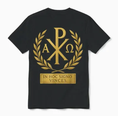 In Hoc Signo Vinces - Knights Templar Symbol Unisex T-Shirt - Black