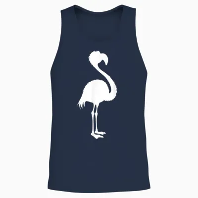 Flamingo Costume Flamingo Costume Carnival Animal Costume Unisex Tank Top - Navy