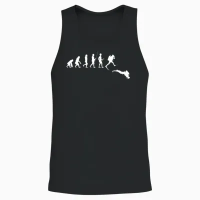 Scuba Diver Evolution Scuba Diving Dive Underwater Unisex Tank Top - Black