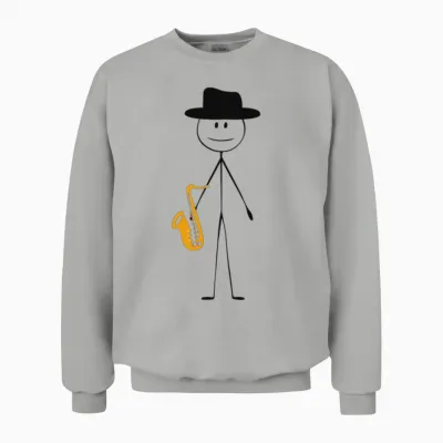 Saxophone Saxophone Guy Unisex Sweatshirt - Ash