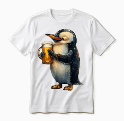 Pinguin Bier Unisex T-Shirt - White