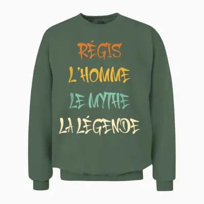 Régis Men's Myth Legend Gift Idea Humour First Name Régis Unisex Sweatshirt - Military Green