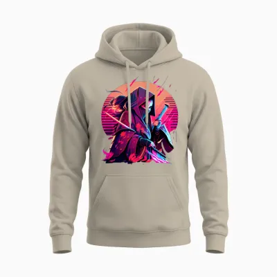 Samouraï Unisex Hoodie - Sand