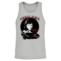 Knight Rider Michael Knight Motorcycles Unisex Tank Top - Ash – 2