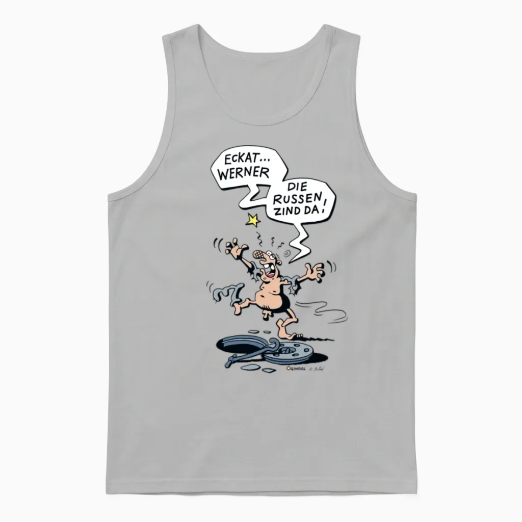 Werner Rhrich Eckat Werner Die Russen Zind Da Unisex Tank Top in Ash
