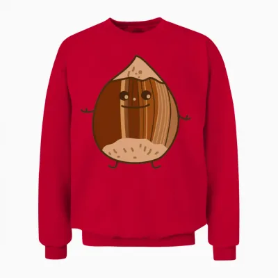 Funny Hazelnut Unisex Sweatshirt - Red