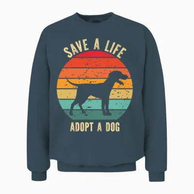 Adopt a Dog Unisex Sweatshirt - Dark Heather