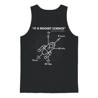 Rocket Science Unisex Tank Top - Black