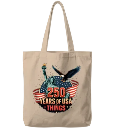 250 Years Usa Things Tote Bags - Natural