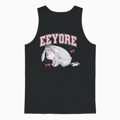 Winnie the Pooh Eeyore Blossom Unisex Tank Top - Black