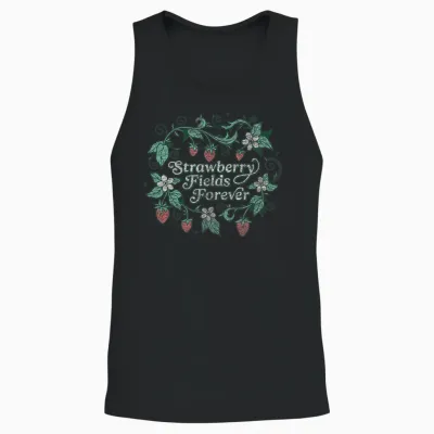 Die Beatles - Strawberry Fields Forever Unisex Tank Top - Black