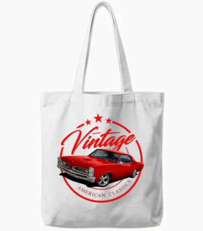 Vintage Red Gto Tote Bags - White