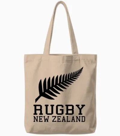 New Zealand Rugby Tote Bags - Natural