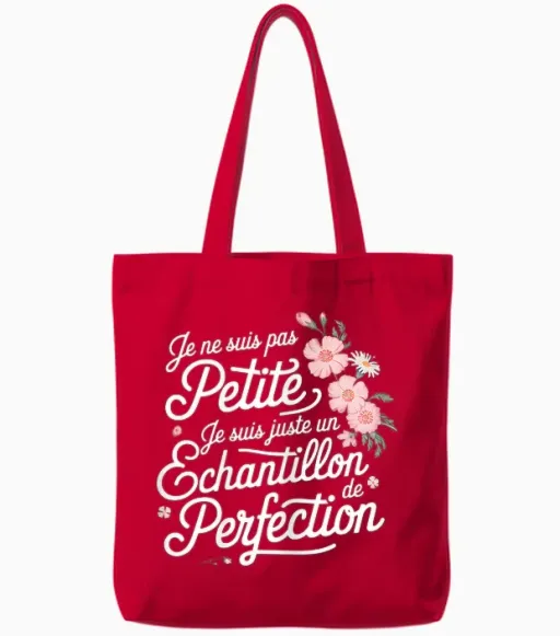 I'm Not Small Sample Perfection Woman Tote Bags - Red
