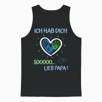 Ich Hab Dich Lieb Papa - Für Mädchen Und Jungen Vatertag Unisex Tank Top in Black - 1