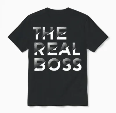 The Real Boss Familienkind Für Neugeborene, Sohn, Tochter, Unisex T-Shirt - Black