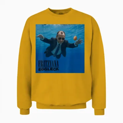Fritze Merz Retro Meme Cover Eggleck Politik Kanzler Satire Unisex Sweatshirt - Gold