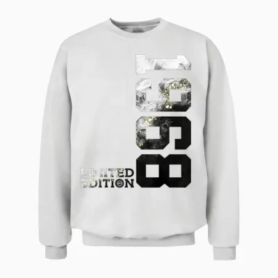 58 Jahre 58. Geburtstag Limited Edition 1968 Unisex Sweatshirt - White