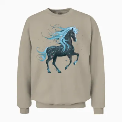 Star Horse Unisex Sweatshirt - Sand