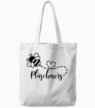 Plüschmors Hummel Ostfriesisch Nordsee Ostfriesland Tote Bags - White