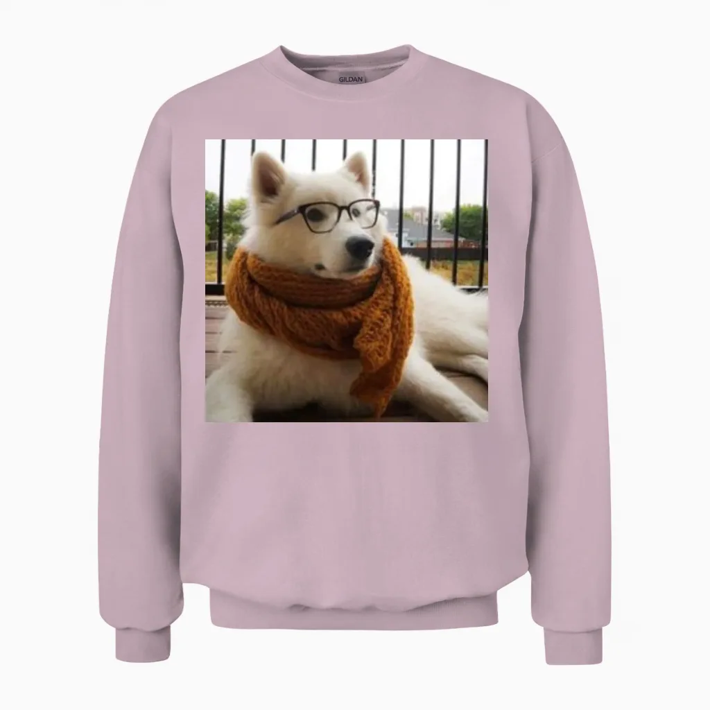 Style Dog - Lovers Unisex Sweatshirt in Light Pink
