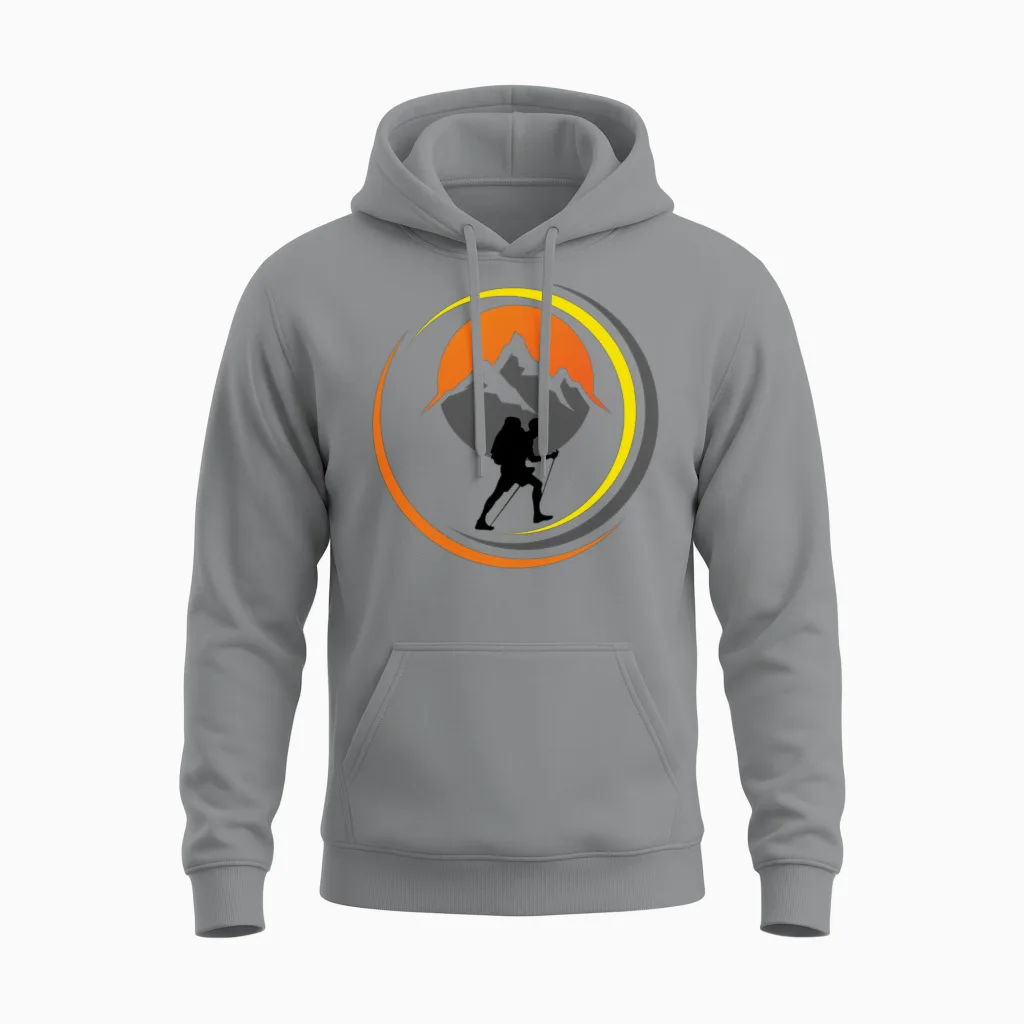 Hiking & Outdoors Unisex Hoodie in Sport Grey