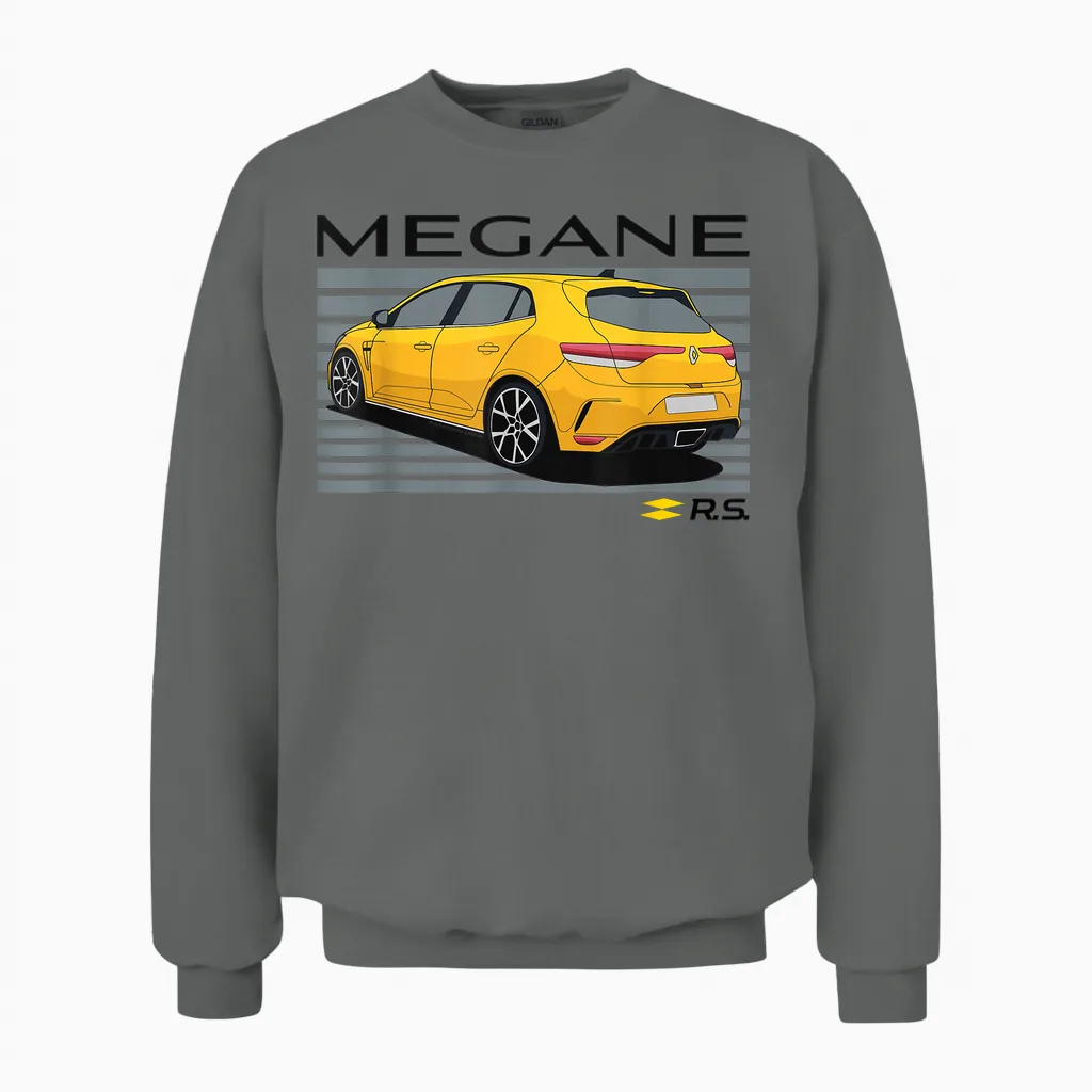 Renault Sport Megane Rs Voiture à Hayon Haute Performance Unisex Sweatshirt in Graphite Heather