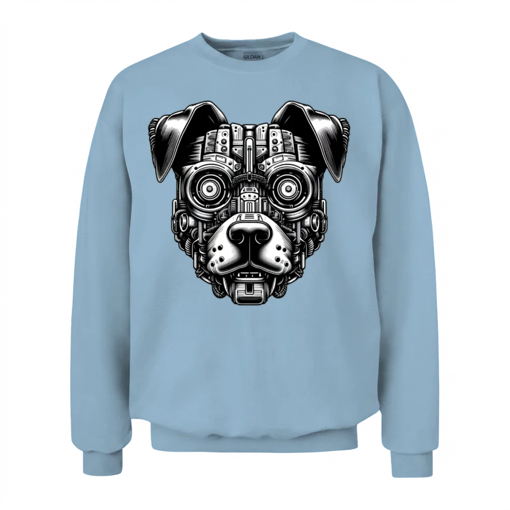 Retro Steampunk Dog β Lovers Gift Unisex Sweatshirt - Light Blue
