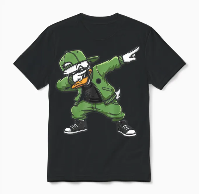 Graphic Oregon Duck Streetwear Classic Men Women Unisex T-Shirt in Black