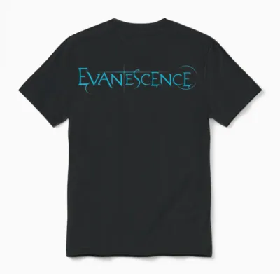 Evanescence Blue Logo Unisex T-Shirt - Black