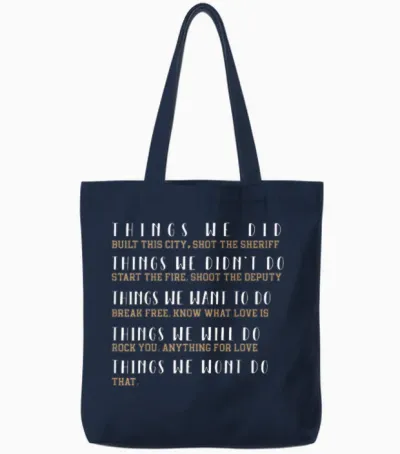 What We Did Built This City: the Sheriff Started Tote Bags - Navy