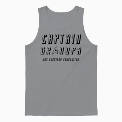 Captain Grandpa! Unisex Tank Top - Sport Grey