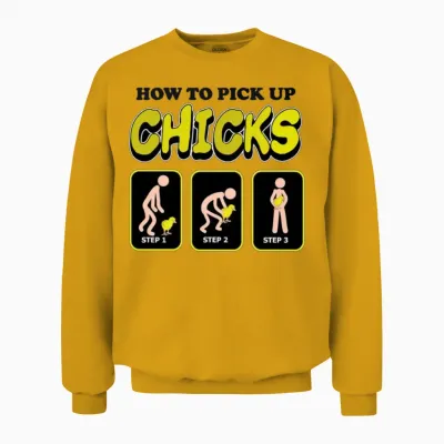 Funny Unisex Sweatshirt - Gold