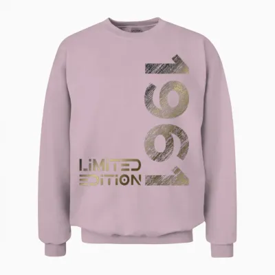 Limited Edition Jahrgang 1961 Mann Frau 65. Geburtstag Unisex Sweatshirt - Light Pink