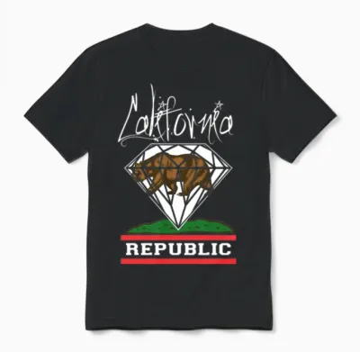 California Diamond Republic Unisex T-Shirt - Black