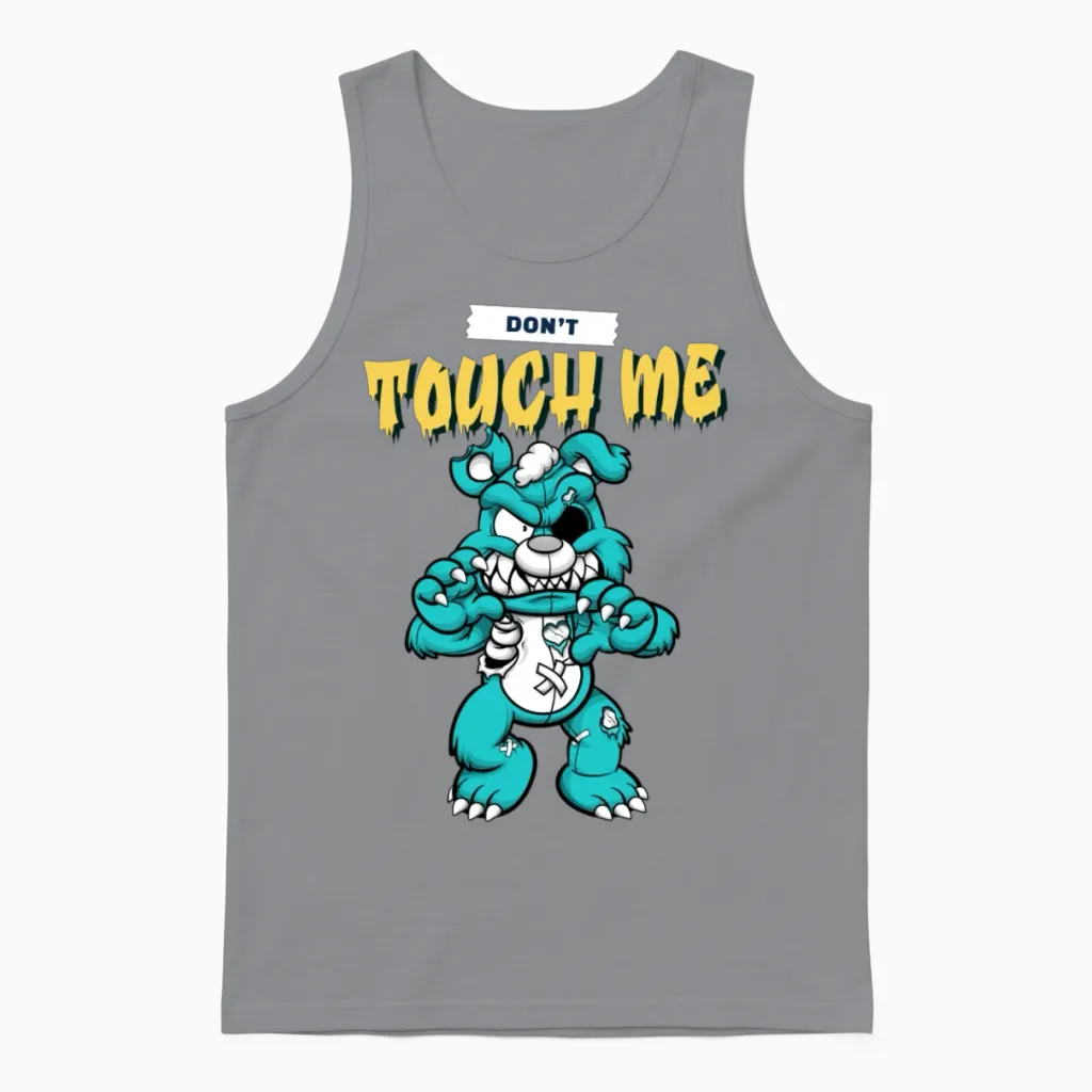 Don't Touch Me Unisex Tank Top in Sport Grey