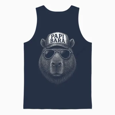 Papa Geschenk Papa Tshirt Vatertag Shirt Herren Lustig Papa Unisex Tank Top - Navy