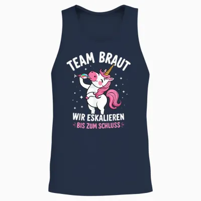Team Braut Einhorn Junggesellenabschied Frauen Jga Unisex Tank Top - Navy