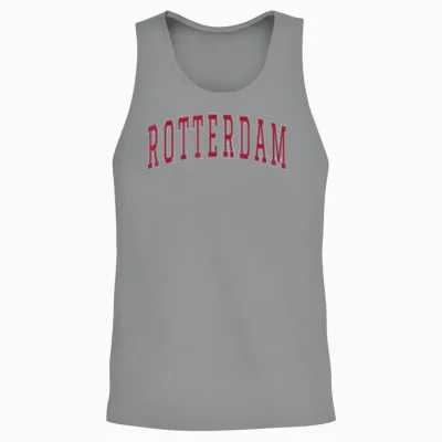 Rotterdam New York Souvenir College Style Roter Text Unisex Tank Top - Sport Grey